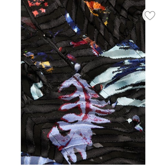 TANYA TAYLOR Ariela Burnout Striped Floral Stretch-Silk Maxi Dress WORN ONCE 4 - Picture 4 of 6